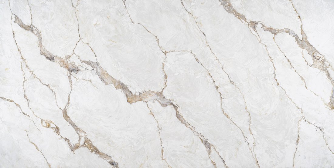 Soft ochre-gold veining on white, Surface texture, ZQ111114
