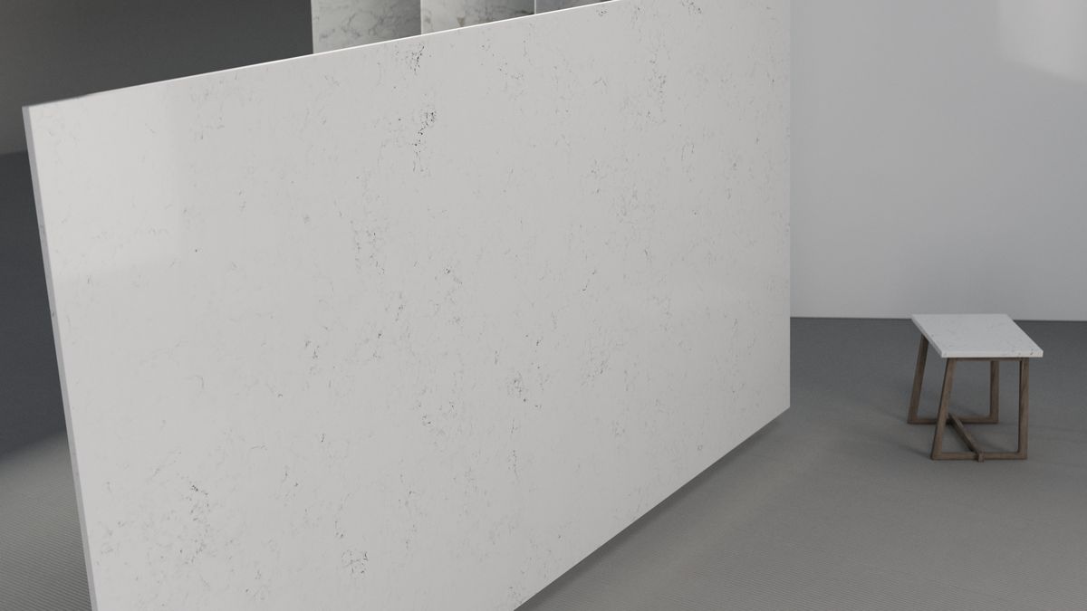 White with the finest silver dusting, Slab view 3, ZQ11113