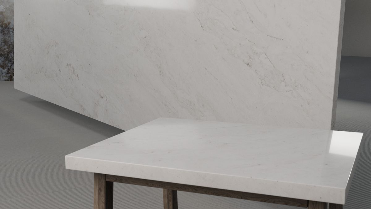 Warm white with faint grey wisps, Slab view 2, ZQ11116
