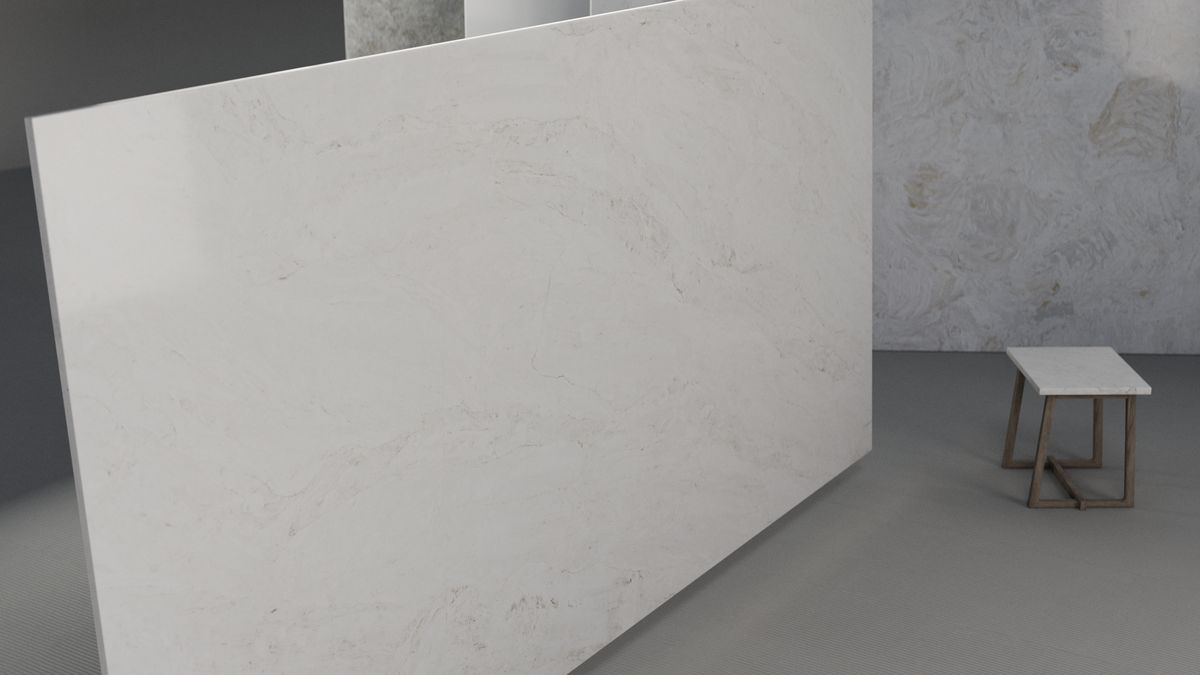 Warm white with faint grey wisps, Slab view 3, ZQ11116