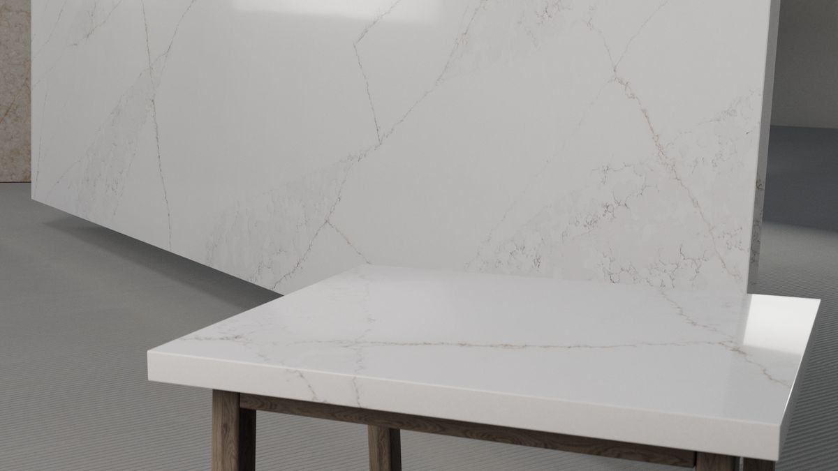 Cool white with delicate grey threads, Slab view 2, ZQ11118
